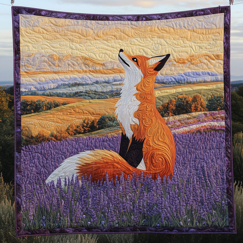 Fox In Lavender Field LT2109007CL Quilt