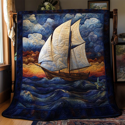 Serene Sailboat WN1211071CL Quilt