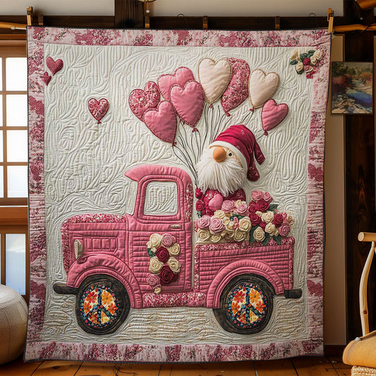 Love Gnome Truck WN0412030CL Quilt