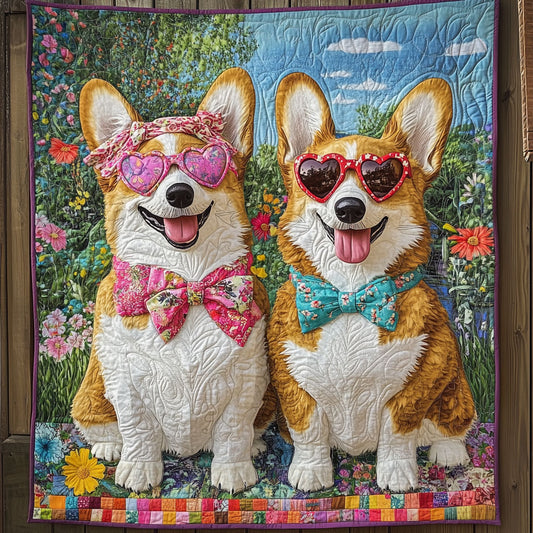 Corgi Love  CP0108004CL Quilt