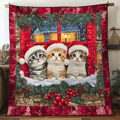Cat Holiday Blessing WN1411013CL Quilt