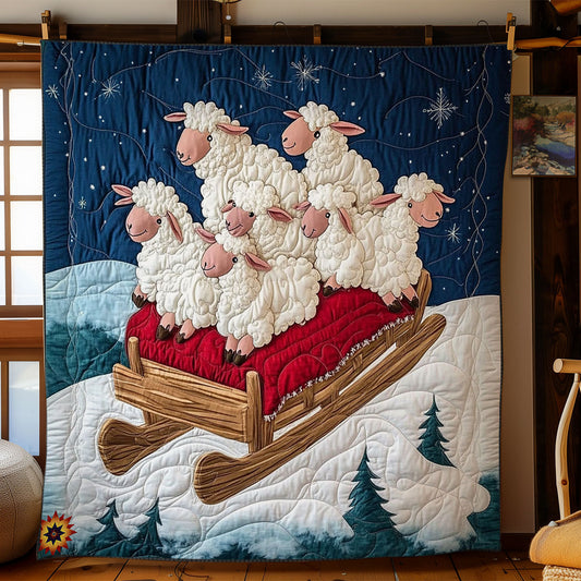 Sheep In Winter WY1812043CL Quilt