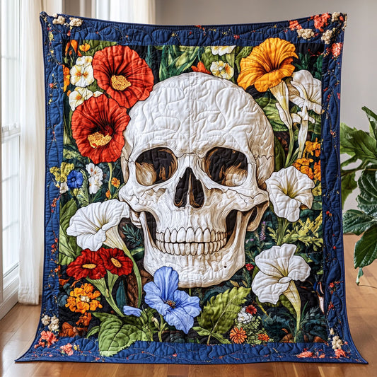 Blooming Skull CW1208060CL Quilt
