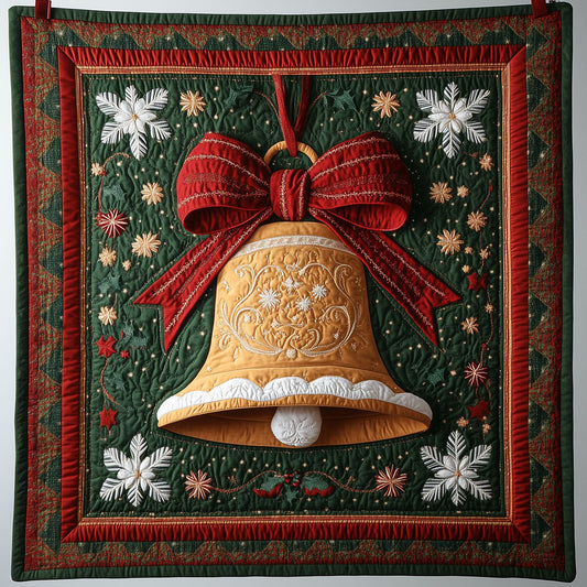 Golden Christmas Bell LT2509013CL Quilt