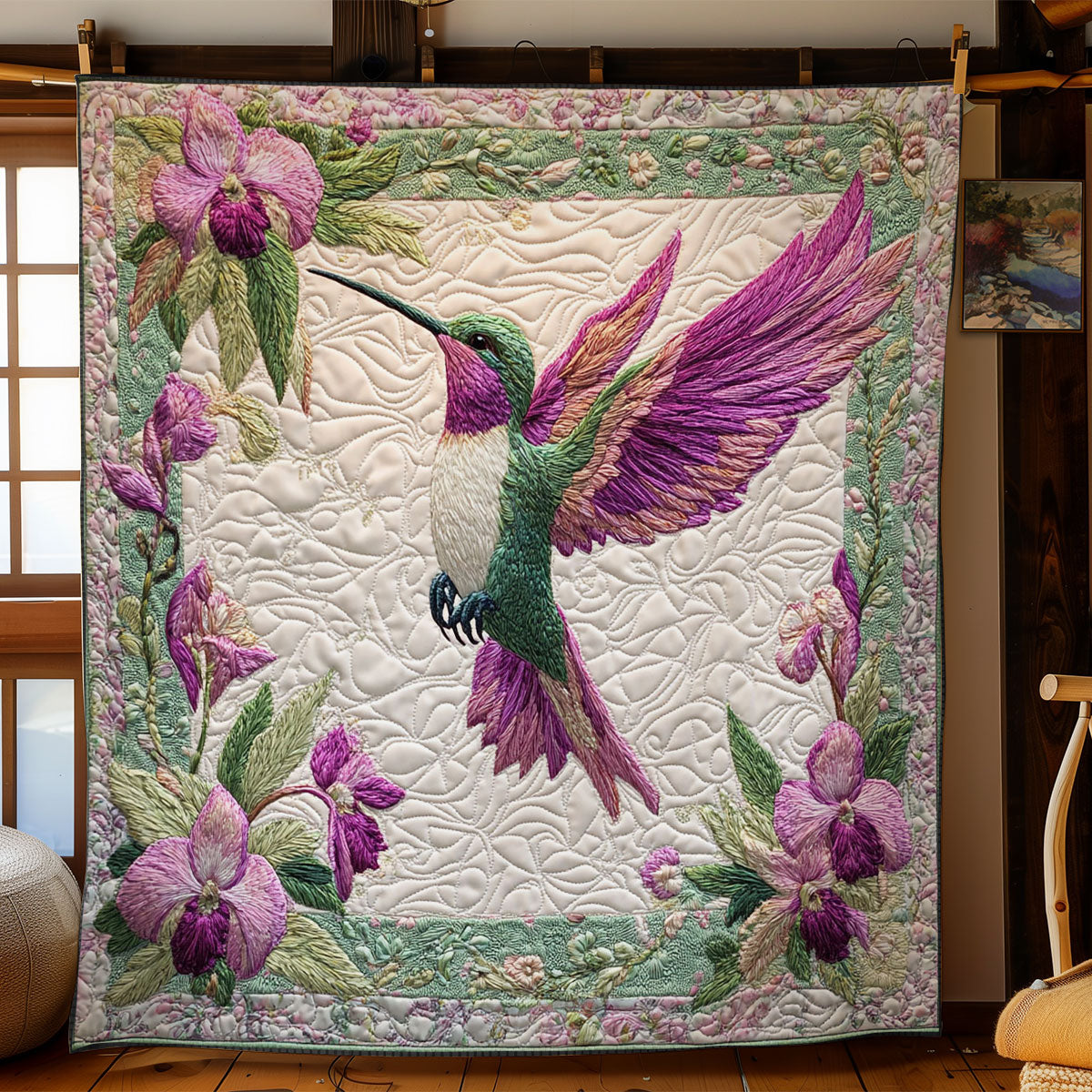 Hummingbird Skyveil WN1706061CL Quilt