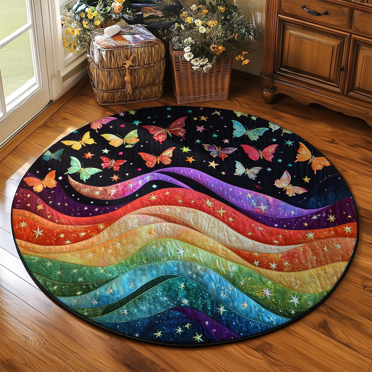 Stardust Wings WJ2103078CL Quilted Round Mat