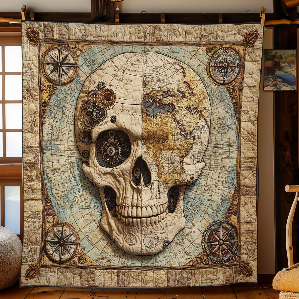 Atlas Skull WN1005002CL Quilt