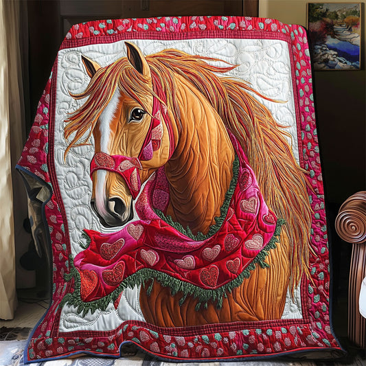 Heart Valentine Horse WY3112019CL Quilt