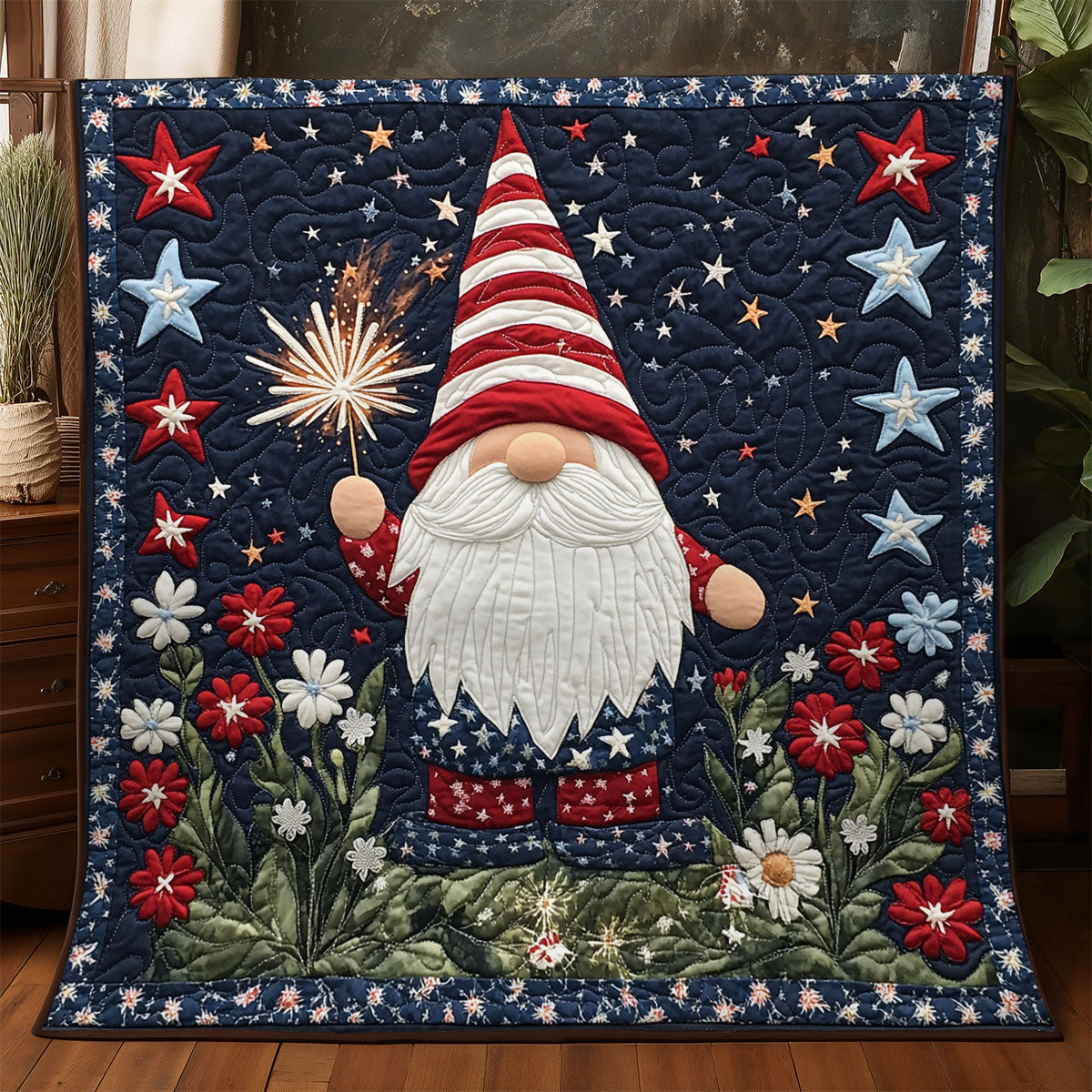 Happy Gnome WX1306017CL Quilt