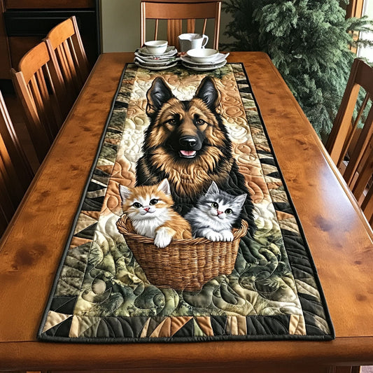 Furry Friend WJ0905017CL Quilted Table Runner