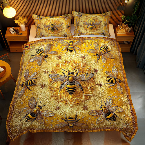 Mandala Bee WY2612074CL Duvet Cover Set
