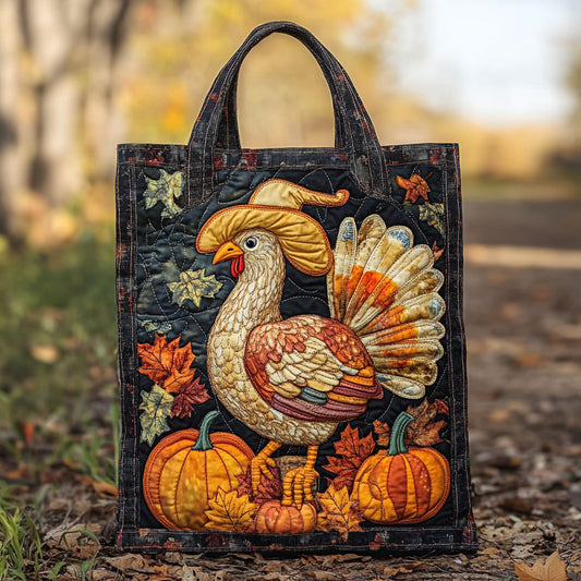 Pumpkin Turkey WN2209057CL Quilted Tote Bag