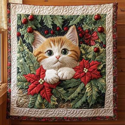 Mistletoe Kitty CP0811055CL Quilt