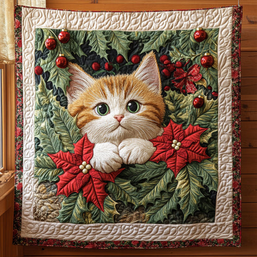 Mistletoe Kitty CP0811055CL Quilt