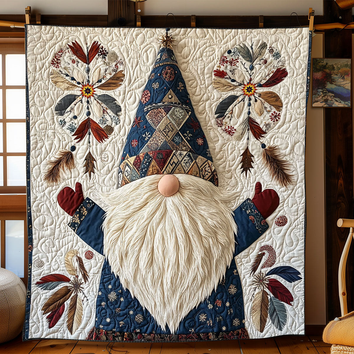 Christmas Gnome WJ1912003CL Quilt