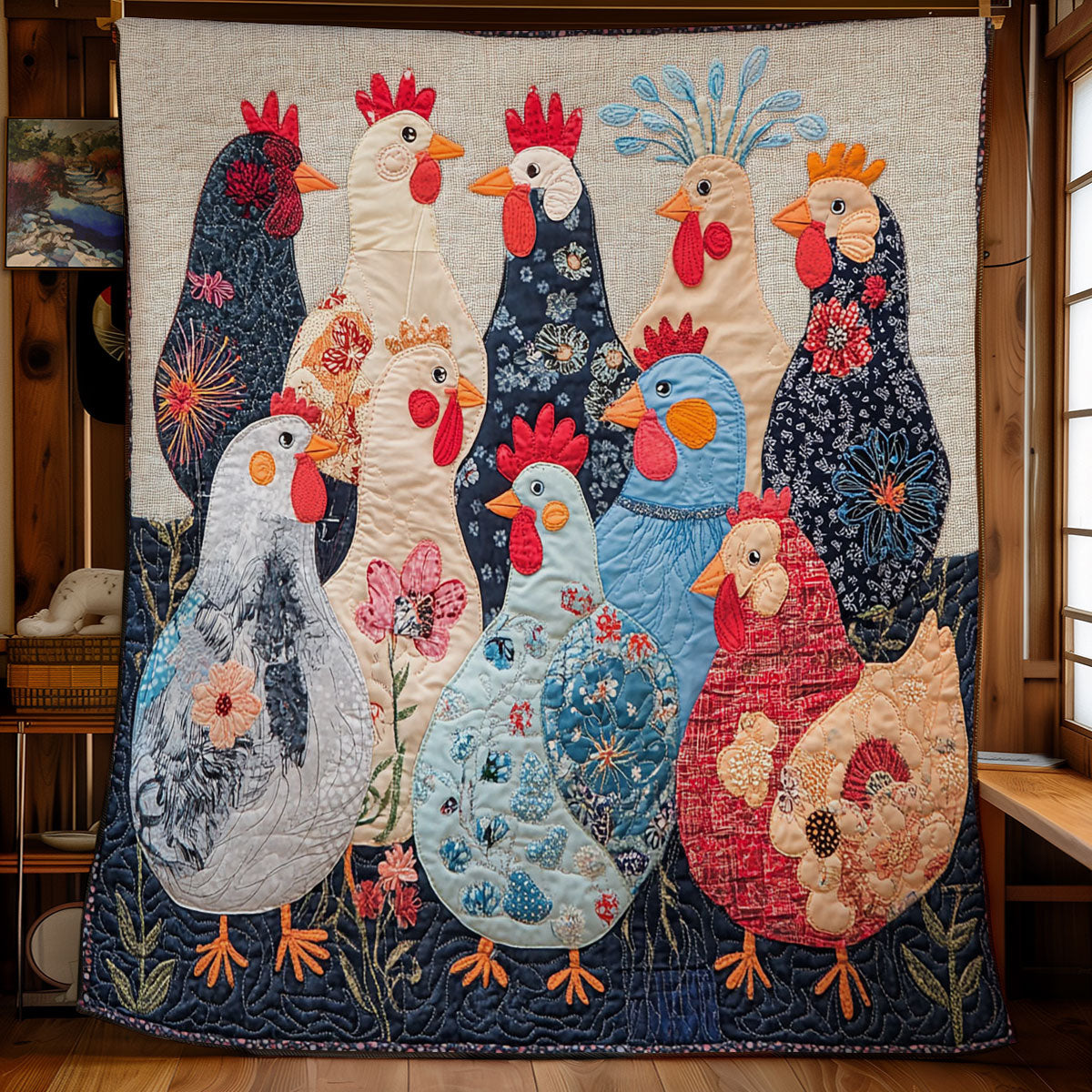 Hens WY1202110CL Quilt