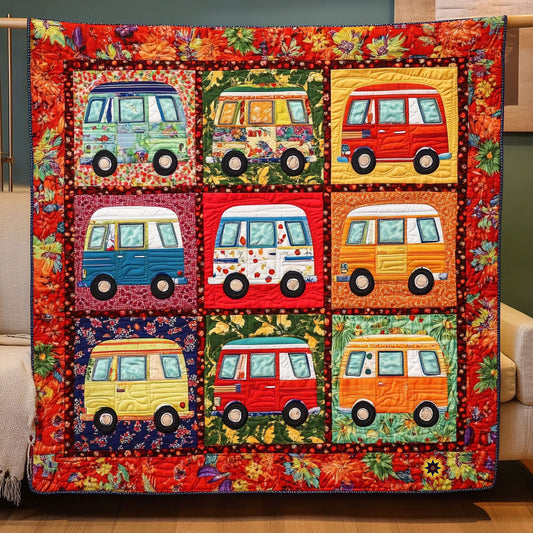 Vintage Camper Van WJ1012036CL Quilt