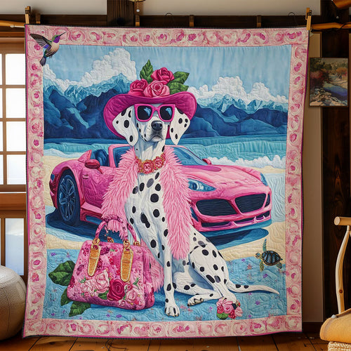 Pink Paradise Dalmatian WN1712036CL Quilt