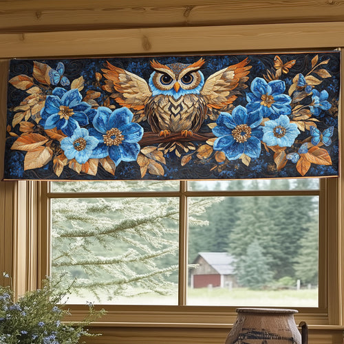 Mystic Owl WY2204042CL Quilted Valance