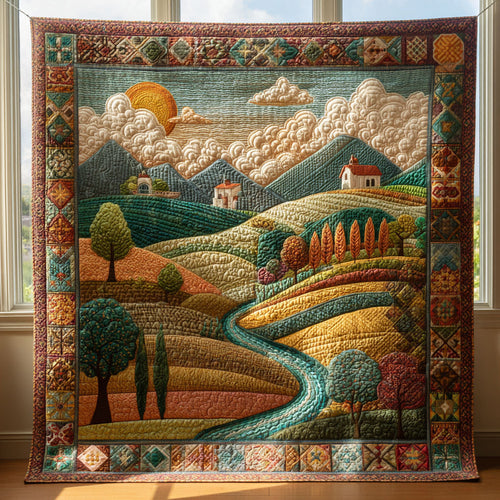 Sunlit Hillside Haven CW1208046CL Quilt