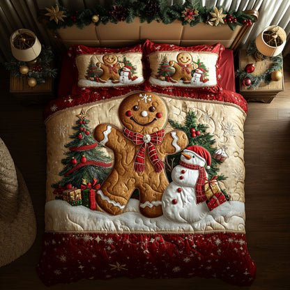 Frosty Smile Gingerbread WN0411034CL Duvet Cover Set