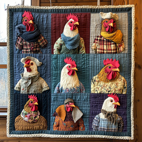 Chic Cluckers CP0807016CL Quilt