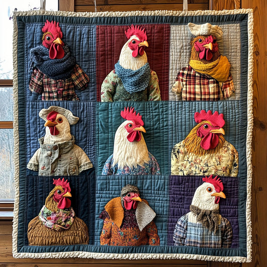 Chic Cluckers CP0807016CL Quilt