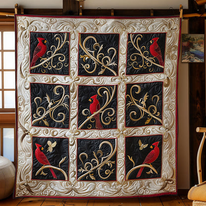Cardinal In Royal Forest WY1902064CL Quilt