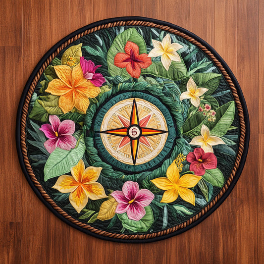 Compass Whisper WN0207031CL Quilted Round Mat