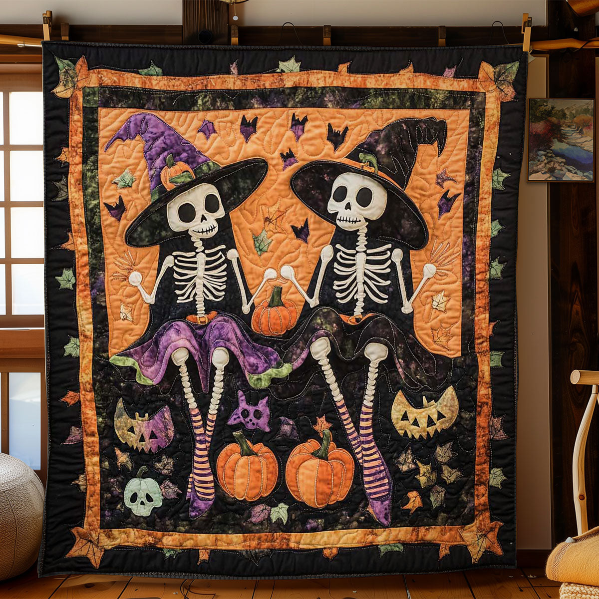 Witches And Bones WN1401022CL Quilt