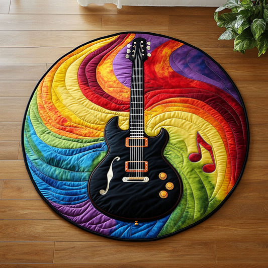 Magical Guitar CM1904019CL Quilted Round Mat