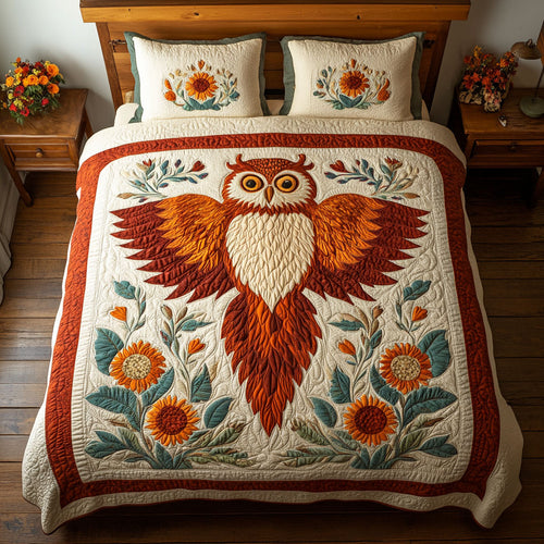 Floral Owl CW2708016CL Duvet Cover Set