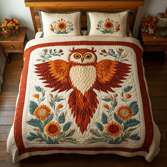 Floral Owl CW2708016CL Duvet Cover Set