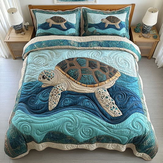 Ocean Turtle CW2208019CL Duvet Cover Set