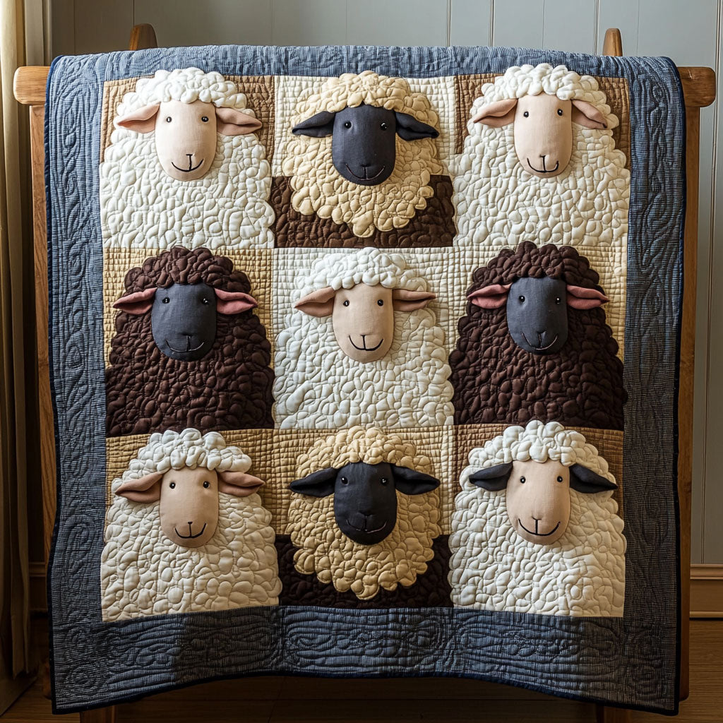 Fluffy Sheep CW2907027CL Quilt