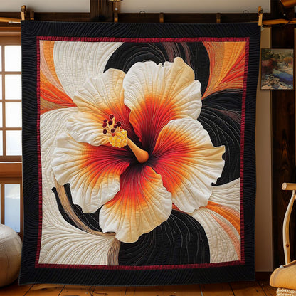 Golden Hibiscus Flame WN1704008CL Quilt