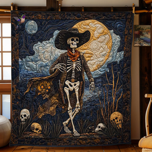 Desert Skeleton Cowboy WN2312041CL Quilt