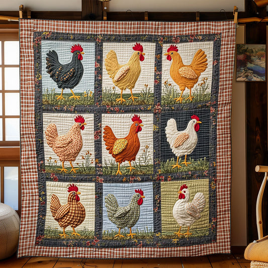 Chicken Garden CW2507024CL Quilt