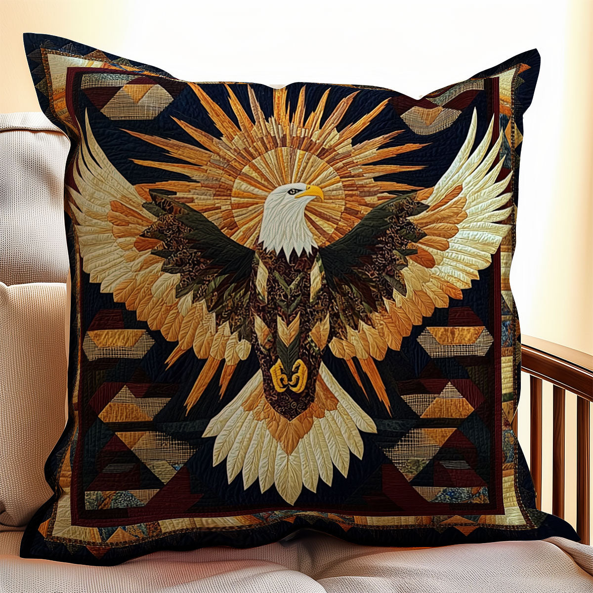 Majestic Eagle Spirit WX2512134CL Quilt Pillow Case