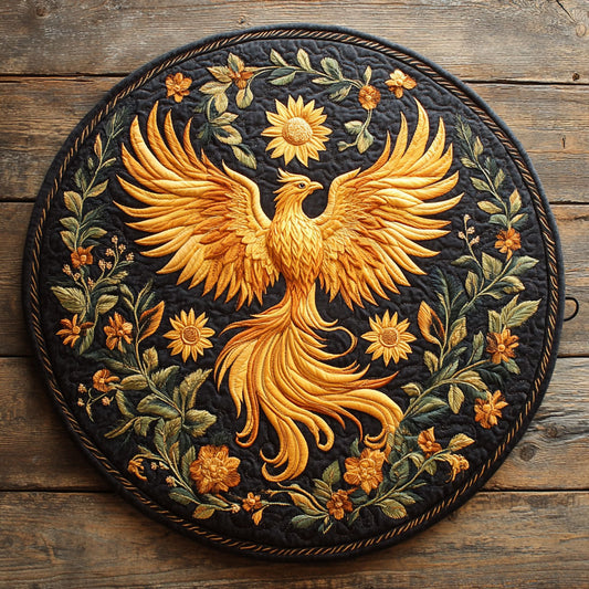 Eternal Phoenix WN2107008CL Quilted Round Mat