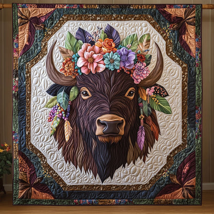 Bison Floral KL2411026CL Quilt