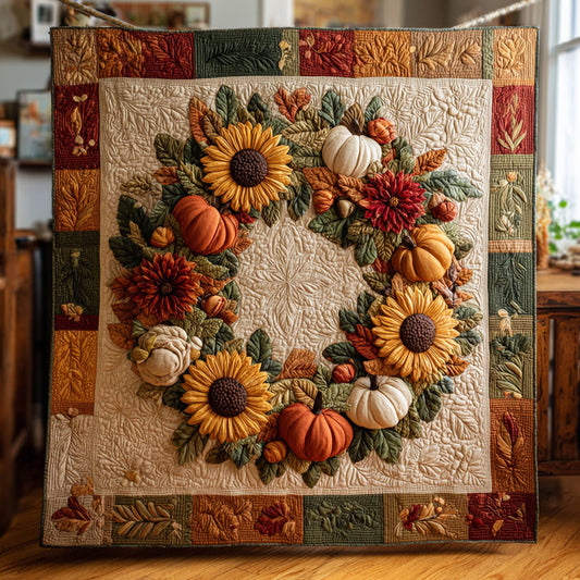 Autumn Wreath CW0409044CL Quilt