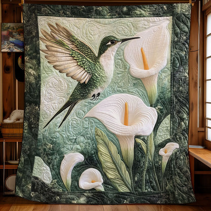 Hummingbird And Forest Lily WY2403041CL Quilt