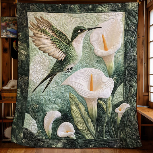 Hummingbird And Forest Lily WY2403041CL Quilt