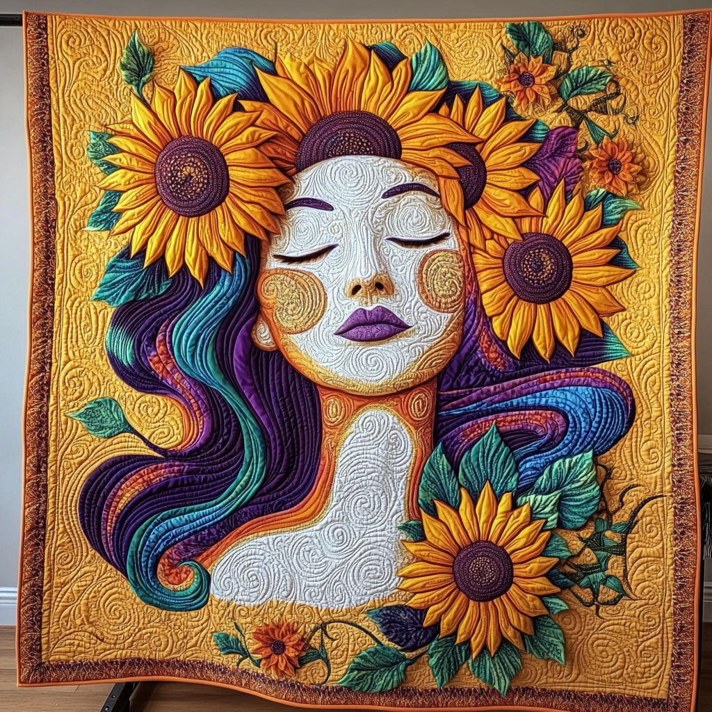Beauty Of Sunflower Women WY1706009CL Quilt