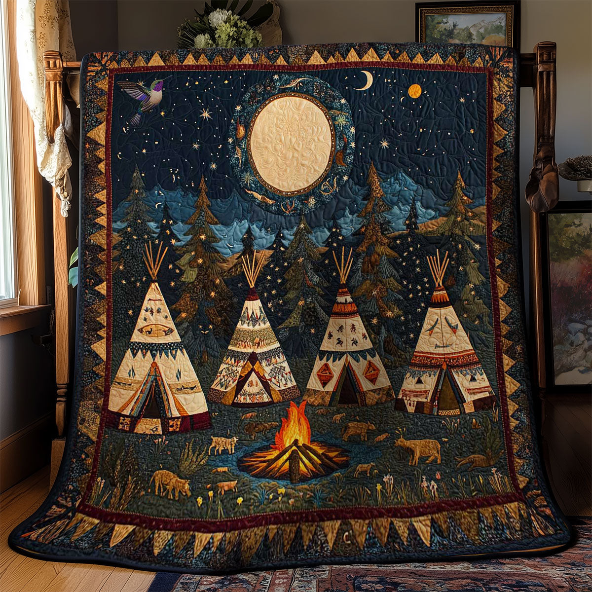 Moonlit Teepees WN1111022CL Quilt