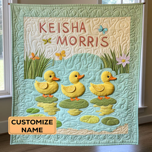 Soft Quackers CP2407011CL Personalized Baby Quilt