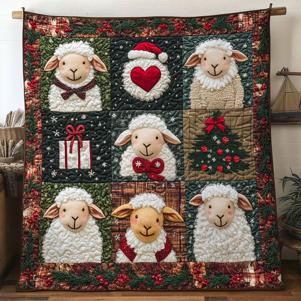 Cozy Christmas Sheep WN3010015CL Quilt
