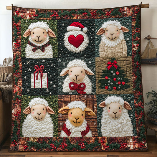 Cozy Christmas Sheep WN3010015CL Quilt
