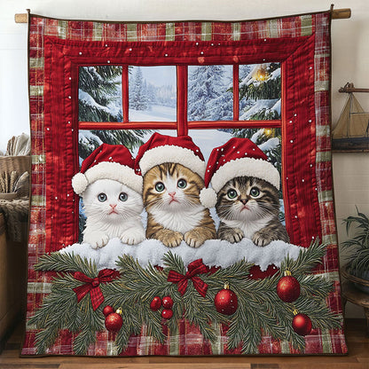 Cat Christmas Spirit WN1411010CL Quilt